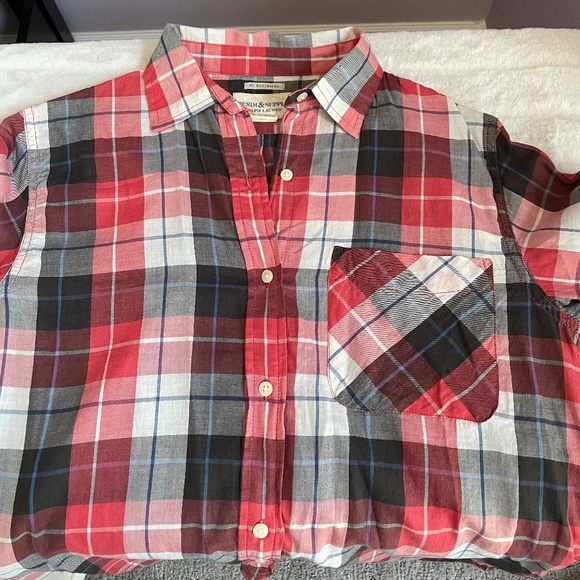 Denim & Supply by RL Boyfriend Plaid Shirt - Picture 9 of 10